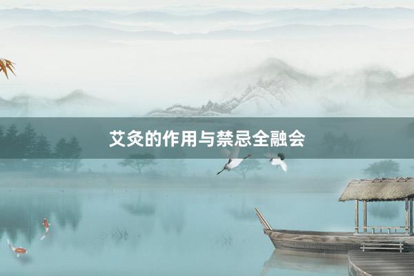 艾灸的作用与禁忌全融会